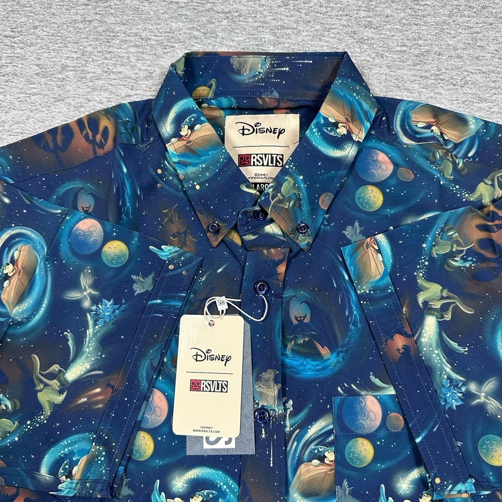 RSVLTS x Disney Fantasia Shirt Mens Large 85th Anniversary Across The Cosmos NEW